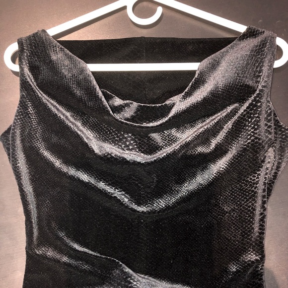 Diane Kroe Black Velvet Dress - Picture 6 of 6